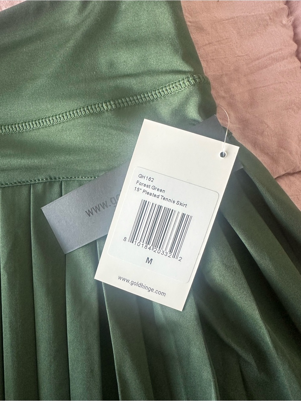 Goldhinge Green Pleated Mini Skirt - Women - Picture 3 of 3